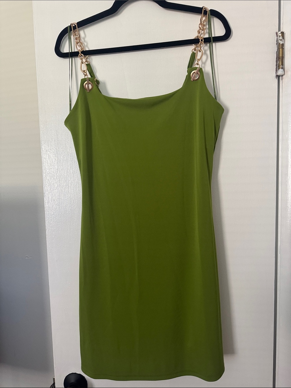 Cult Gaia x Gap Green Mini Dress – Gold Chain Straps – M – NWT